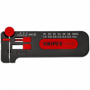 Ściągacz Izolacji z kabli przewodów 0,3-1,0 KNIPEX 12 80 100 SB