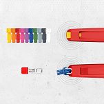 Klipsy Color Zielony KNIPEXTEND (10 szt.) KNIPEX 00 61 10 CG - 7