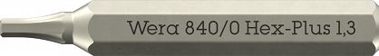 Bity Hex-Plus 840/0 Micro do śrub z gniazdem sześciokątnym, 1.3 x 30 mm WERA 05058109001