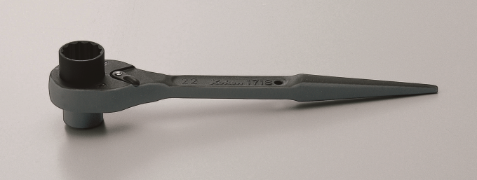 Grzechotka dwustronna ręczna z uchwytem SPUD 17x21mm KOKEN