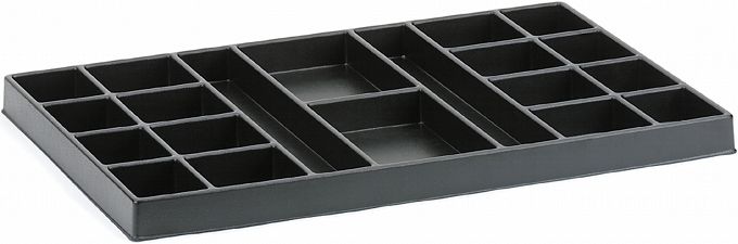 Pusty Wkład plastikowy ABS z przegródkami na małe elementy 3/3 sflady 912 STAHLWILLE 83812070