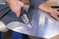 Nożyce dźwigniowe do blachy lewe ERDI BESSEY D27AHL - 4