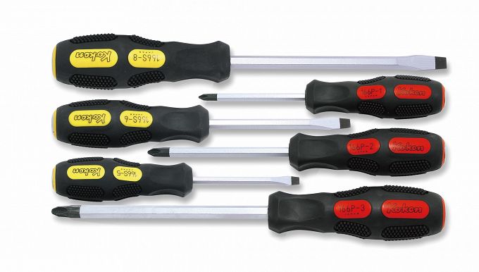 Zestaw wkrętaków krzyżowych PH i płaskich do pobijania KOKEN