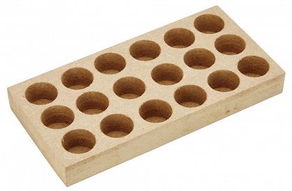Drewniana podstawka do tulei zaciskowa ER25, 15 otworów FORTIS 4317784721011