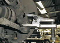 Wyciskacz do przegubów kulowych z mechanizmem dźwigniowym KUKKO 129-0 - 2