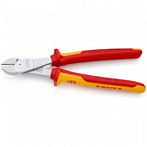 Szczypce Tnące Boczne Izolowane o zwiększonym przełożeniu KNIPEX 74 06 250