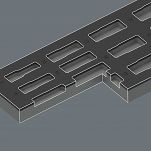 Wkładka piankowa 9728 z zestawem kluczy nasadowych Zyklop B 3/8