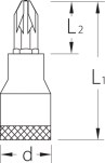 Nasadek wkrętakowy 3/8