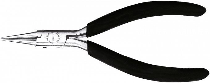 Szczypce okrągłe dla elektron.L=125mm (wysmukłe); poler./powl. 6526 6 120 - STAHLWILLE 65266120
