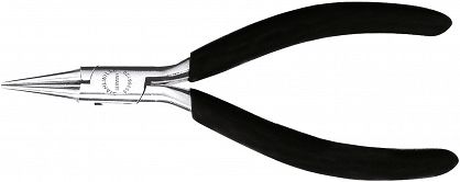 Szczypce okrągłe dla elektron.L=125mm (wysmukłe); poler./powl. 6526 6 120 - STAHLWILLE 65266120