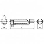 Gniazdo świec żarowych 9x50mm KOKEN - 2