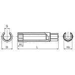 Gniazdo świec żarowych 9x50mm KOKEN - 2
