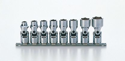 Zestaw nasadek 8mm-19mm sześciokątnych łamanych KOKEN