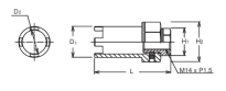 Nasadka do wtryskiwaczy 22x69mm KOKEN - 2