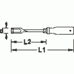 Klucz nasadowy z rękojeścią 3K 8,0 mm GEDORE 1746855 - 2