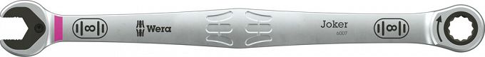 Klucz płasko-oczkowy z grzechotką 6007 Joker SB, długi, 8 x 180 mm WERA 05020350001