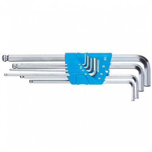 Imbusy klucze trzpieniowe 2-10 mm z kulką nr H 42 KEL-88 GEDORE 1523988