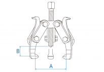 Ściągacz do łożysk 3-ramienny 8 KING TONY 7963-08 - 2