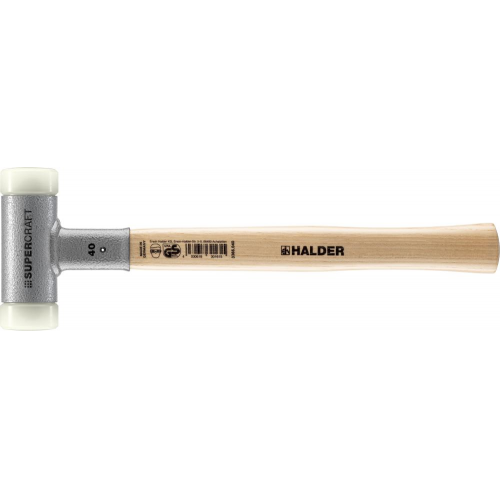 Młotek z miękkimi obuchami SUPERCRAFT, 40mm, bezodrzutowy HALDER 3366.040
