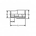 Nasadka 8mm sześciokątna Surface Drive KOKEN - 2