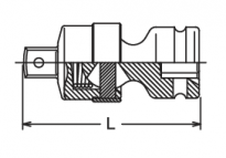 Przegub udarowy uniwersalny 3/4