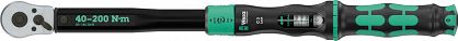 Klucz dynamometryczny Click-Torque Lock C 3, nastawny, z grzechotką dwukierunkową i funkcją Torque Lock, 40-200 Nm, 1/2" x 40-200 Nm WERA 05075692001