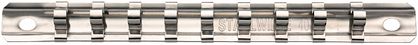 Listwa do zawieszania nasadek 1/4"  z 10 zaczepami L=300mm 40 CL-2 KLEMMLEISTE STAHLWILLE 80400002