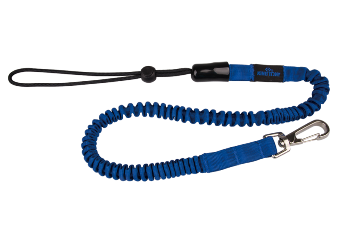 Elastyczna smycz z pętlą zaciskową, długość 800-1300mm, udźwig 3kg KING TONY 79A22-30