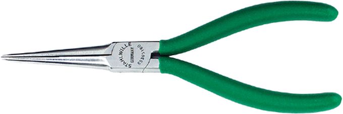 Szczypce półokr.(igłowe) dla elektron.160mm; chrom./powl. 6536 5 160 STAHLWILLE 65365160