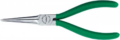 Szczypce półokr.(igłowe) dla elektron.160mm; chrom./powl. 6536 5 160 STAHLWILLE 65365160