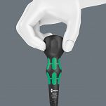 Wkrętak do śrub z gniazdem krzyżowym z rękojeścią kulistą Kraftform Ball-Grip 1855 PZ, PZ 2 x 100 mm WERA 05007910001 - 8