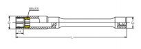 Nasadka długa do świec zapłonowych z klipsem 20,8x250mm KOKEN - 2