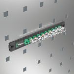 Zestaw kluczy nasadowych Listwa magnetyczna A 4 nasadki Zyklop 1/4