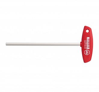 Klucz trzpieniowy sześciokątny 5,0 x 350 mm z rękojeścią T Classic niklowany na wysoki połysk WIHA 00919