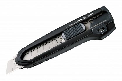 Nóż z automatyczną blokadą z łamanym ostrzem 18mm TAJIMA LCM500BK-EUR