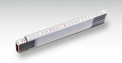 Miara składana drewniana 2m biała seria 600  STABILA 01134