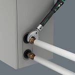 Zestaw z kluczem dynamometrycznym do pomp ciepła/systemów klimatyzacji 9530, 4 części WERA 05136076001 - 3