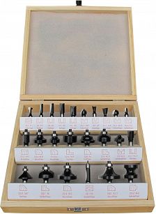 Zestaw frezow w kasecie HW 24szt FORTIS 4317784769075