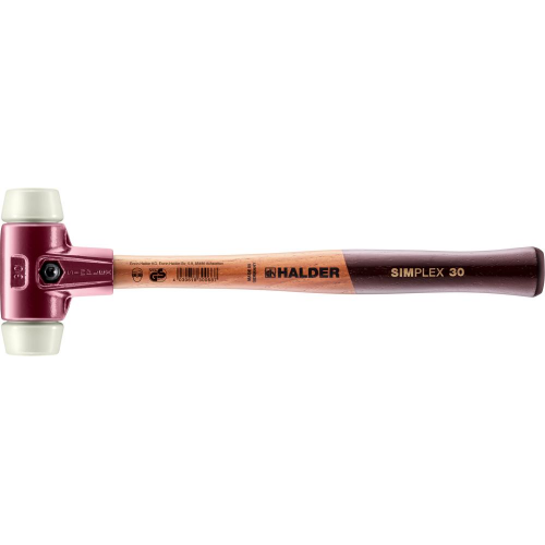 Młotek z miękkim bijakiem SIMPLEX, nylonowy 30mm HALDER 3008.030
