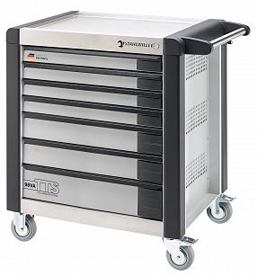 Wózek warsztatowy TTS 7-szuflad biały z Nakładkami, 1000x1024x 652 mm; max obciążenie: 40kg na szufladę; 1400 kg na Wózek 98/VA7 W STAHLWILLE 81200108