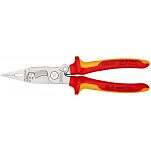 Zestaw dla elektryka, szczypce izolowane 13 96 200 6W1 + nóż do ściągania izolacji ze stopką 98 55 KNIPEX 145444 - 3