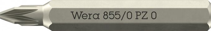 Bity 855/0 Micro do śrub z wgłębieniem krzyżowym Pozidriv, PZ 0 x 30 mm WERA 05058140001