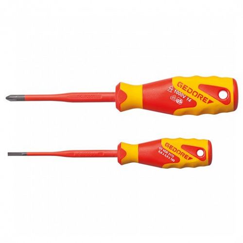 Wkrętaki śrubokręty izolowane slim zestaw nr VDE 2162-2172 PH-02 GEDORE 2928736
