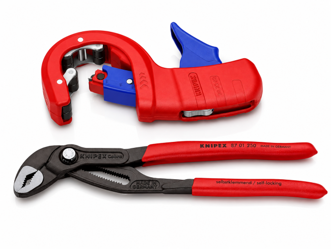 Zestaw instalatora Grip & Cut Pro Cobra 87 01 250 + obcinak 90 23 02 BK KNIPEX