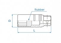 Nasadka do świec 3/8