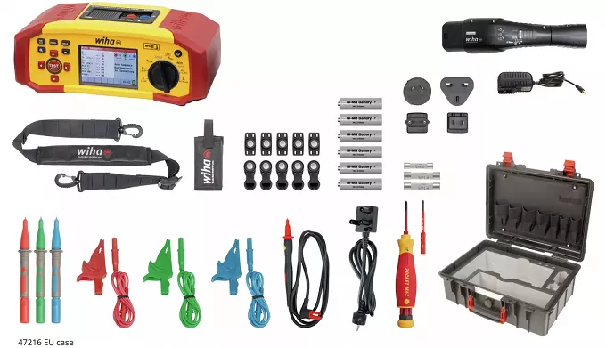 Tester instalacji MFT w walizce L-CASE WIHA 47216
