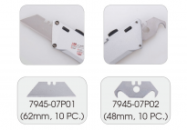 Nóż składany z wymiennymi ostrzami 171mm KING TONY 7945-07 - 4