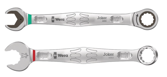 Zestaw klucz płaski z grzechotką Joker 13mm + klucz Joker płasko-oczkowy 17mm WERA 145407