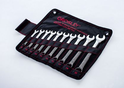 Zestaw 10 kluczy płasko-oczkowych GROSLEY GR50079