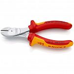 Szczypce Tnące Boczne Izolowane o zwiększonym przełożeniu KNIPEX 74 06 160 - 2